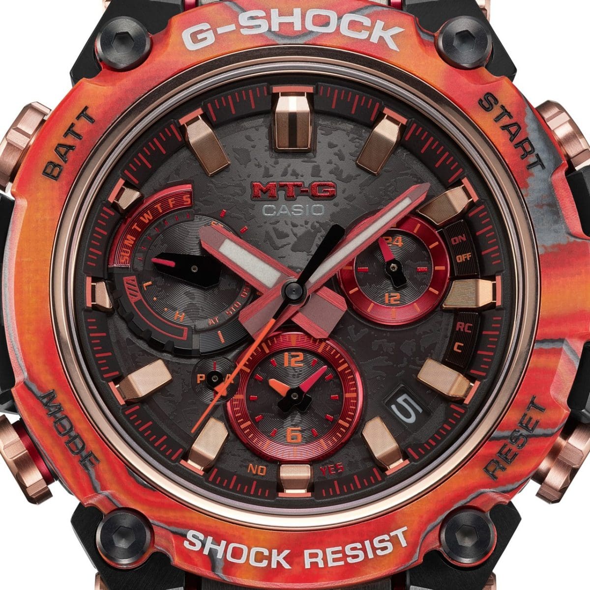 Casio G-Shock MT-G 40週年 Flare Red 限量版時計 (MTG-B3000FR-1A)