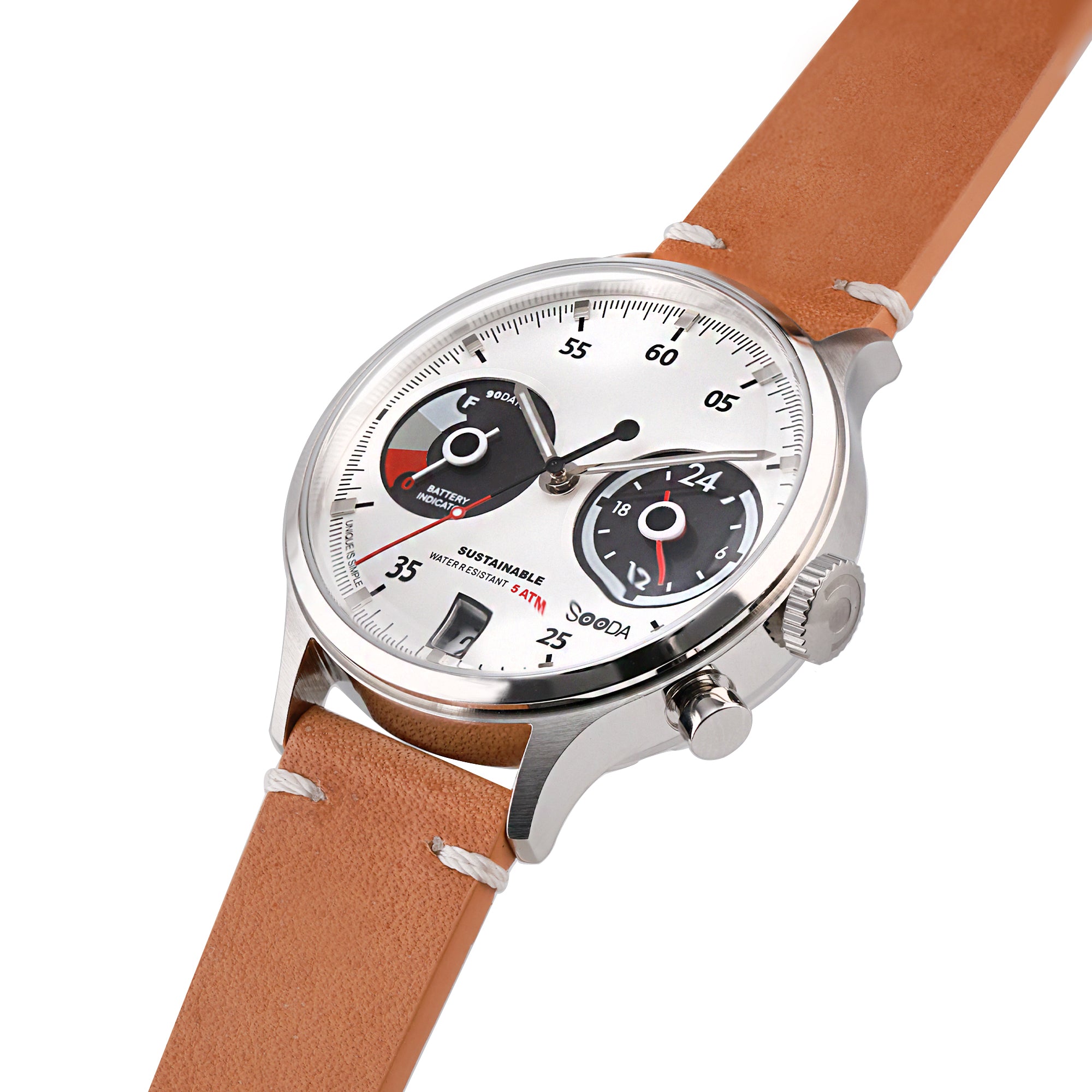 TACS Sooda 太陽能熊貓面手錶棕色版 (TS2302A)