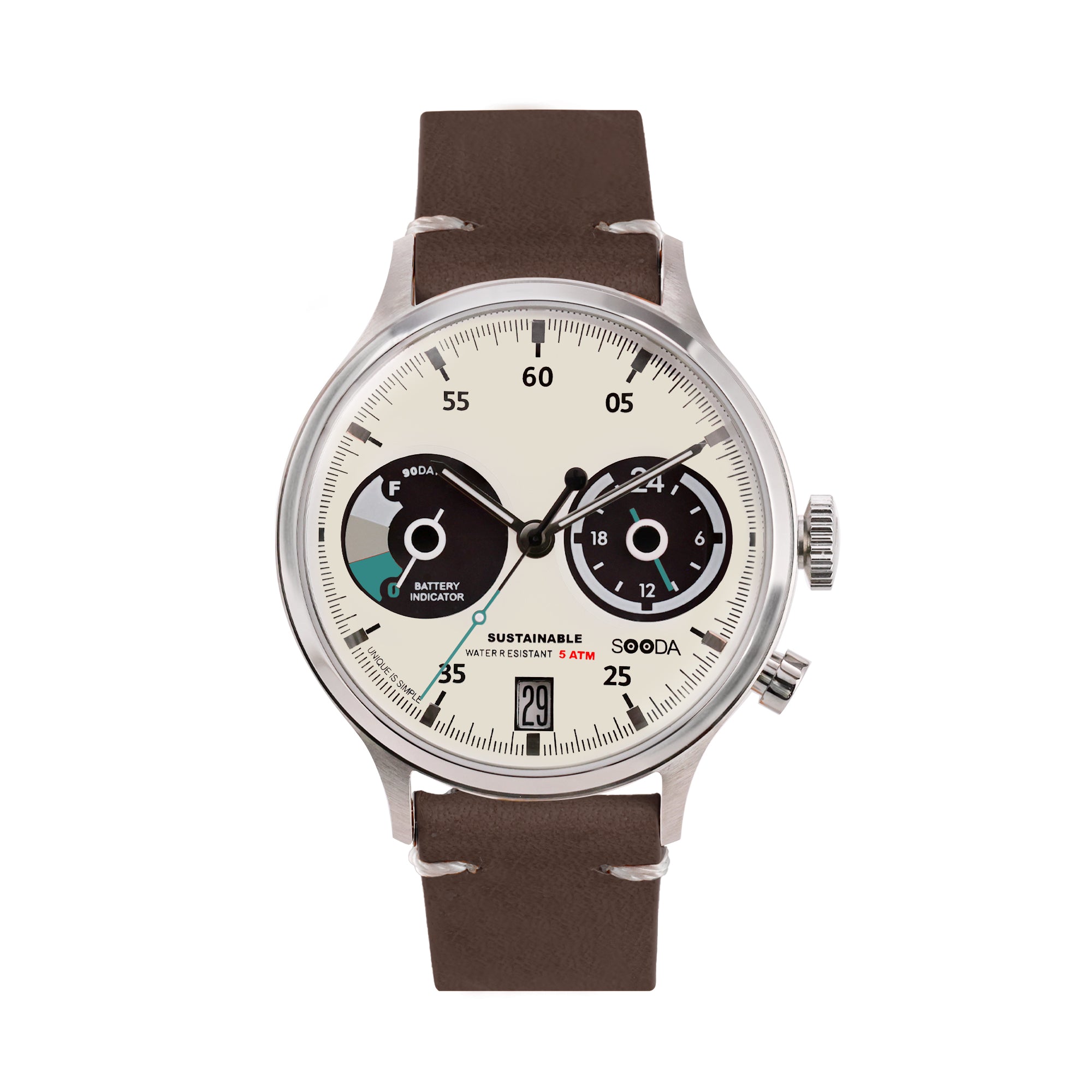 TACS Sooda 太陽能熊貓面手錶深棕色版 (TS2302B)