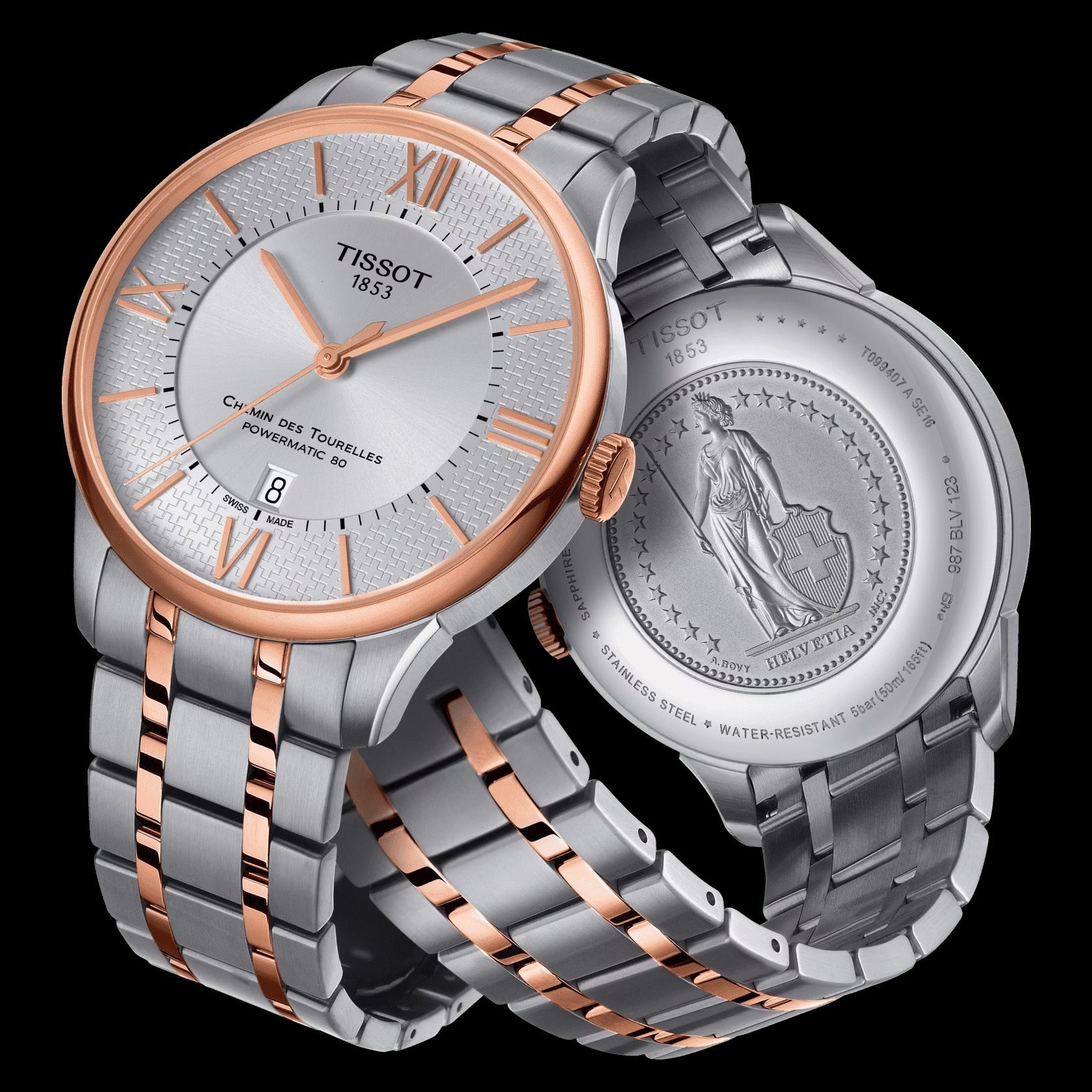 TISSOT天梭 杜魯爾系列 典雅羅馬機械腕錶 (T099.407.22.038.01)