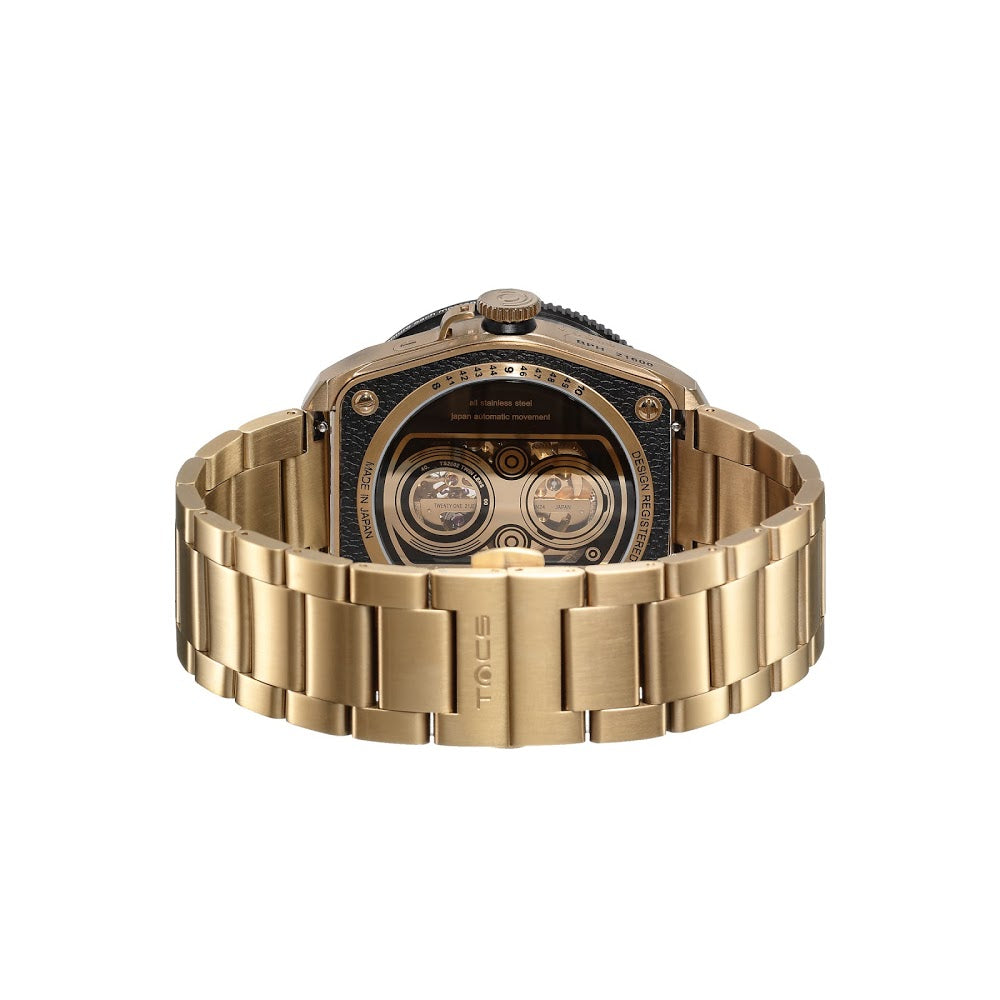 Tacs ATL 金色雙鏡頭鋼帶錶帶 - 免費刻字